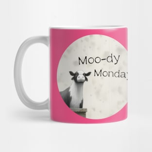 Cow Moo-dy Monday Mug